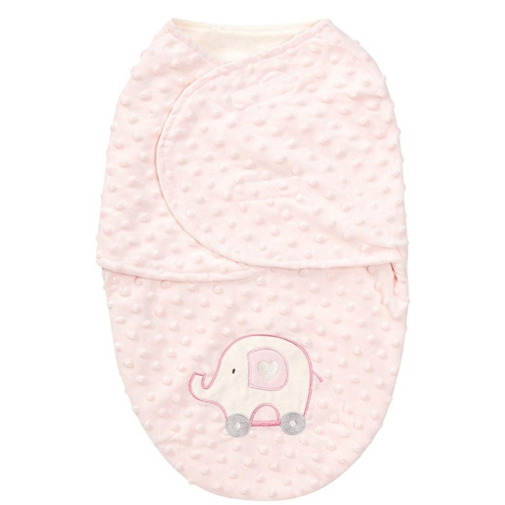NWT Baby Girl plush Swaddle/ Recieving Blanket
